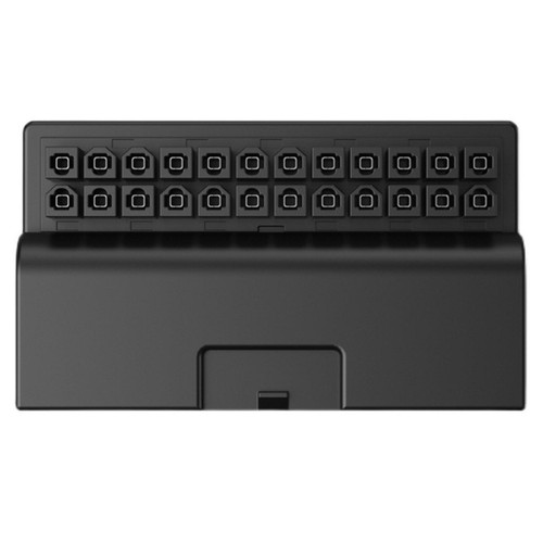 90 Degree ATX 24Pin Female to Male Connector Prolonged Plastic Power Adapter