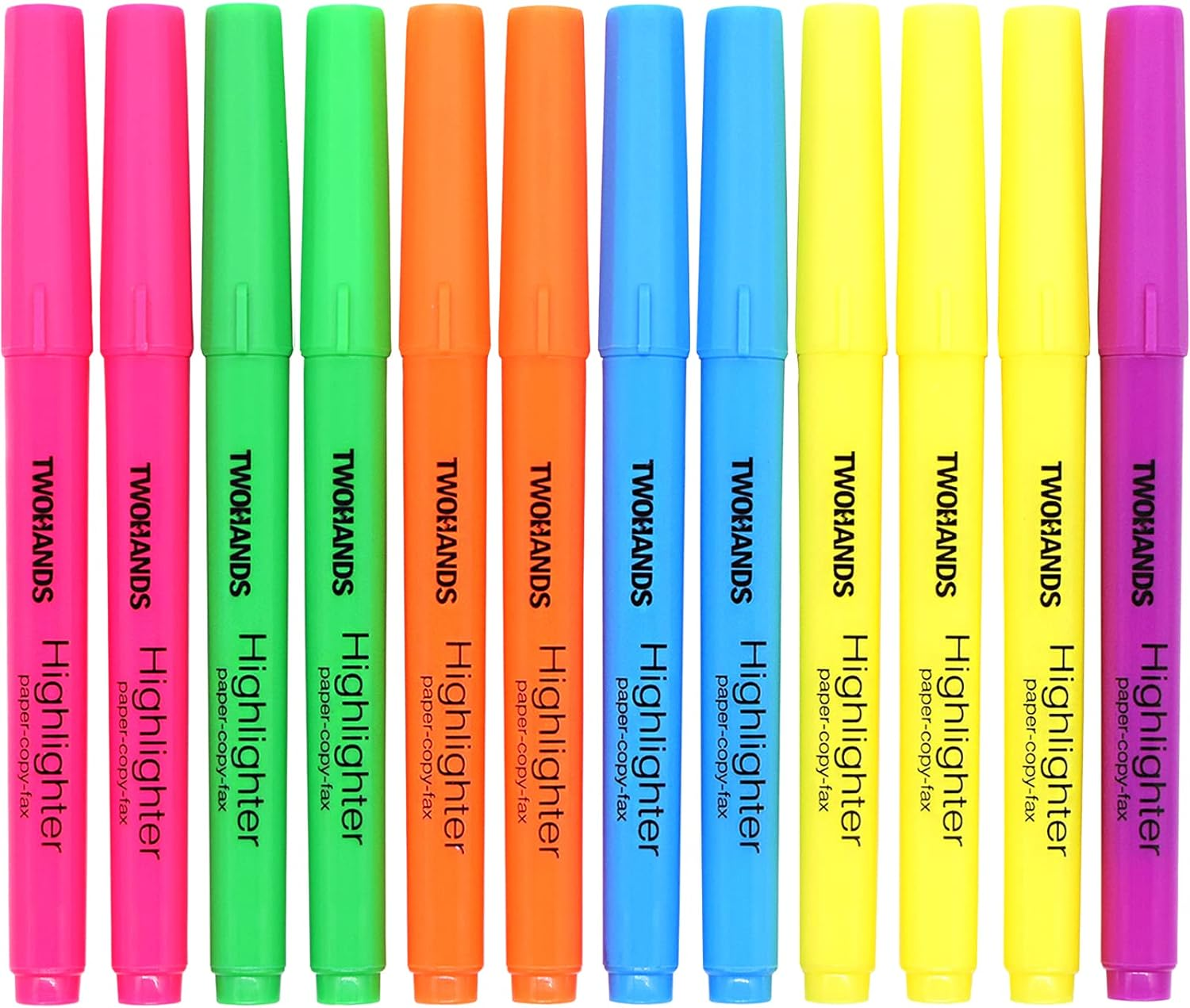 Highlighters Assorted Colors,Chisel Tip Marker Pens,12-Count,21304-image