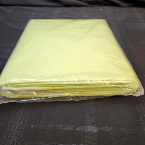 Vintage Sears Perma-Prest Muslin Green Twin Flat Sheet New Old Stock 72 x 99 - Picture 5 of 5