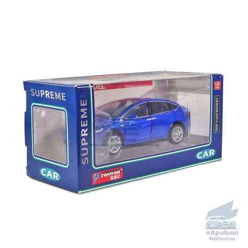 1:32 Modelo X 90D SUV Modelo Coche Diecast Vehículo de Juguete Colección Regalo Azul - Imagen 12 de 12
