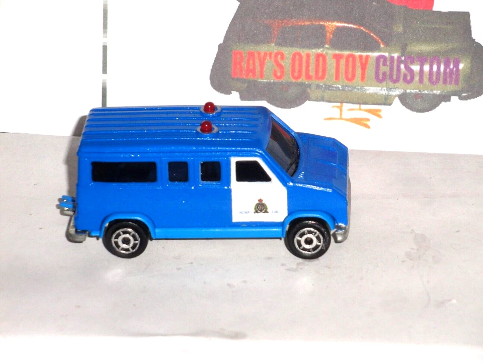 Majorette Ford van Police van custom R.C.M.P Vintage - Image 2 of 4