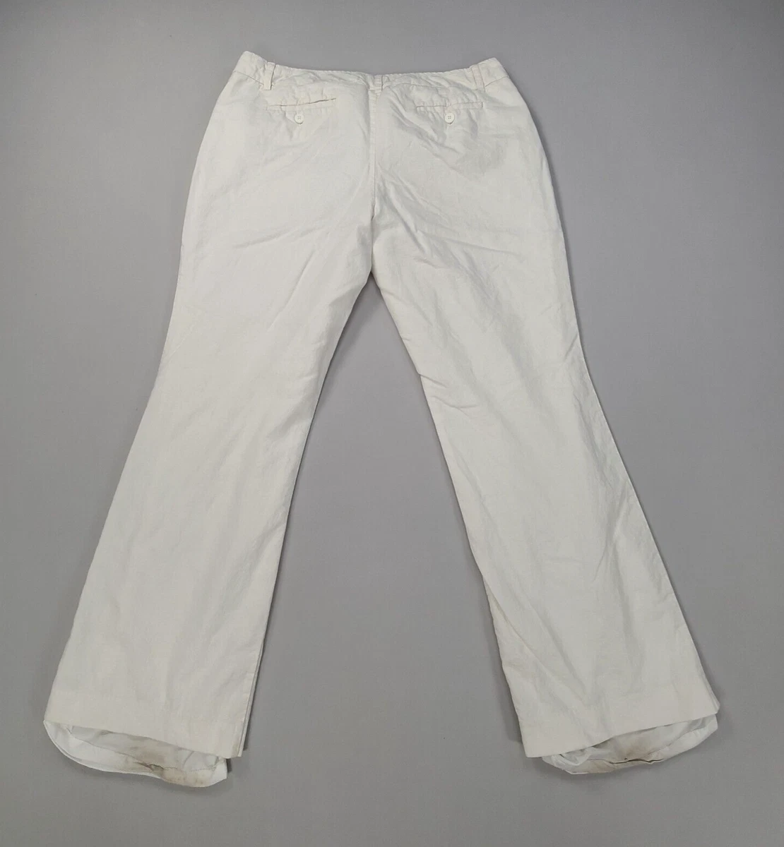 New York Company Pants Womens Size 16 White Jeans Denim Stretch Ladies