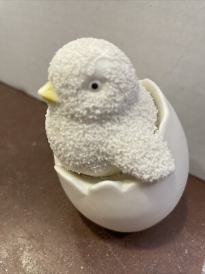Dept 56 Vintage Snowbabies Chick Hatching from Egg Snowbunnies Figurine NO BOX 