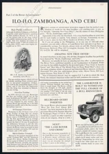 1963 Land Rover model 88 SUV photo vintage print ad