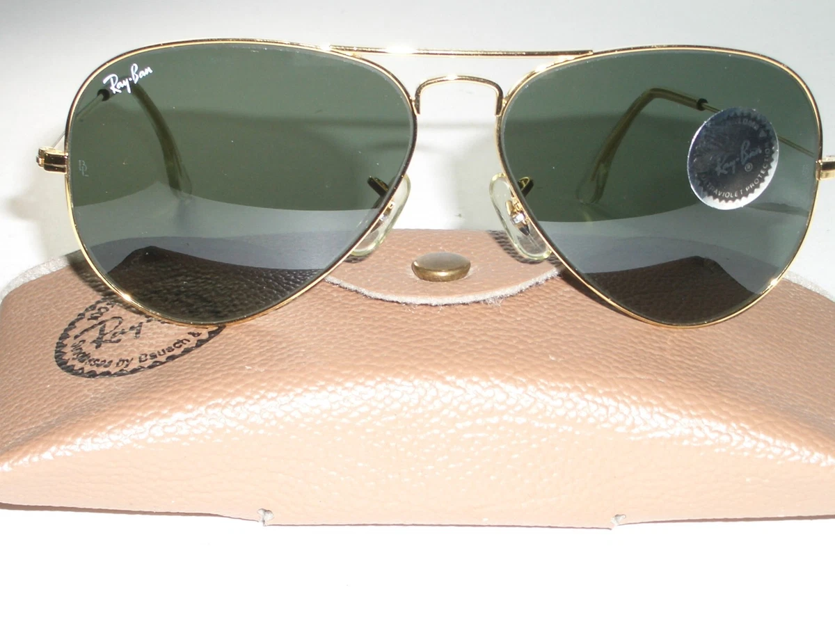 58[]14MM BAUSCH & LOMB RAY BAN GEP ARISTA G15 TEAR-DROP AVIATOR SUNGLASSES  NEW