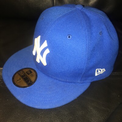 New Era 59fifty NY Yankees Blue Fitted Hat Size 7 1/2 New York | eBay