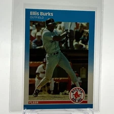 1987 Fleer Update GLOSSY Ellis Burks Rookie Card #U-15 Mint FREE SHIPPING