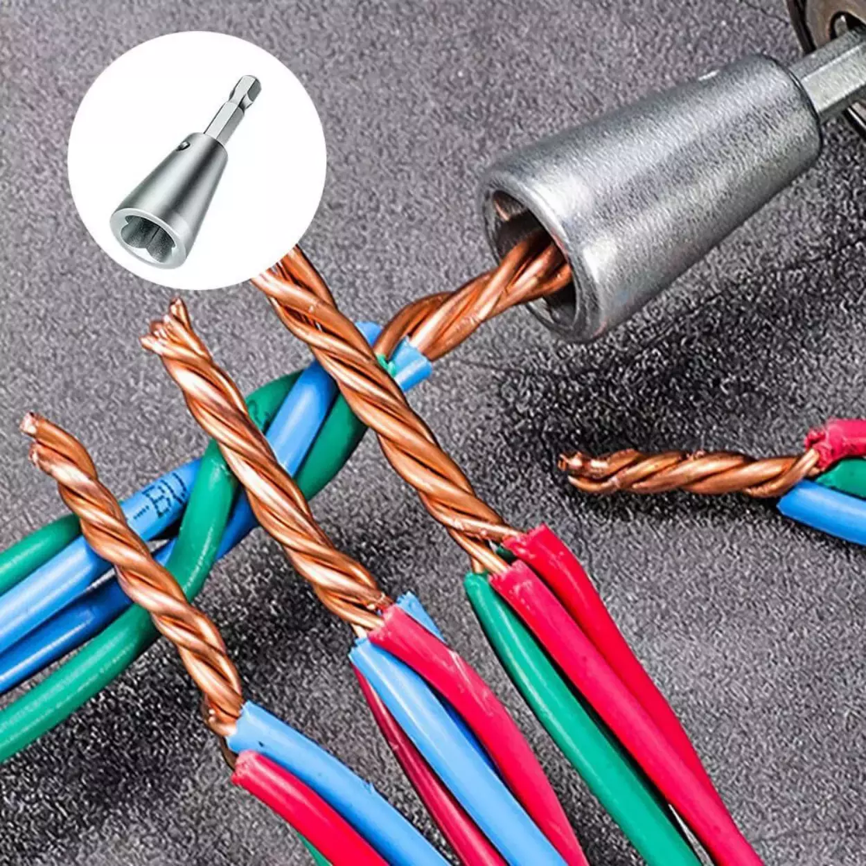 2PCS Wire Nut Twisting Tool Wire Cable Twister for Electrical Power Drill Driver 2PCS Wire Nut Twisting Tool Wire Cable Twister for Electrical Power Drill Driver