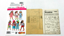 Simplicity 1928 18" Doll Clothing Jumper Dress Skorts Sewing pattern NEW