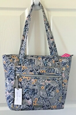Vera Bradley ~ ''Rain Forest Toile'' ~ Small Vera Tote Bag ~ NWT