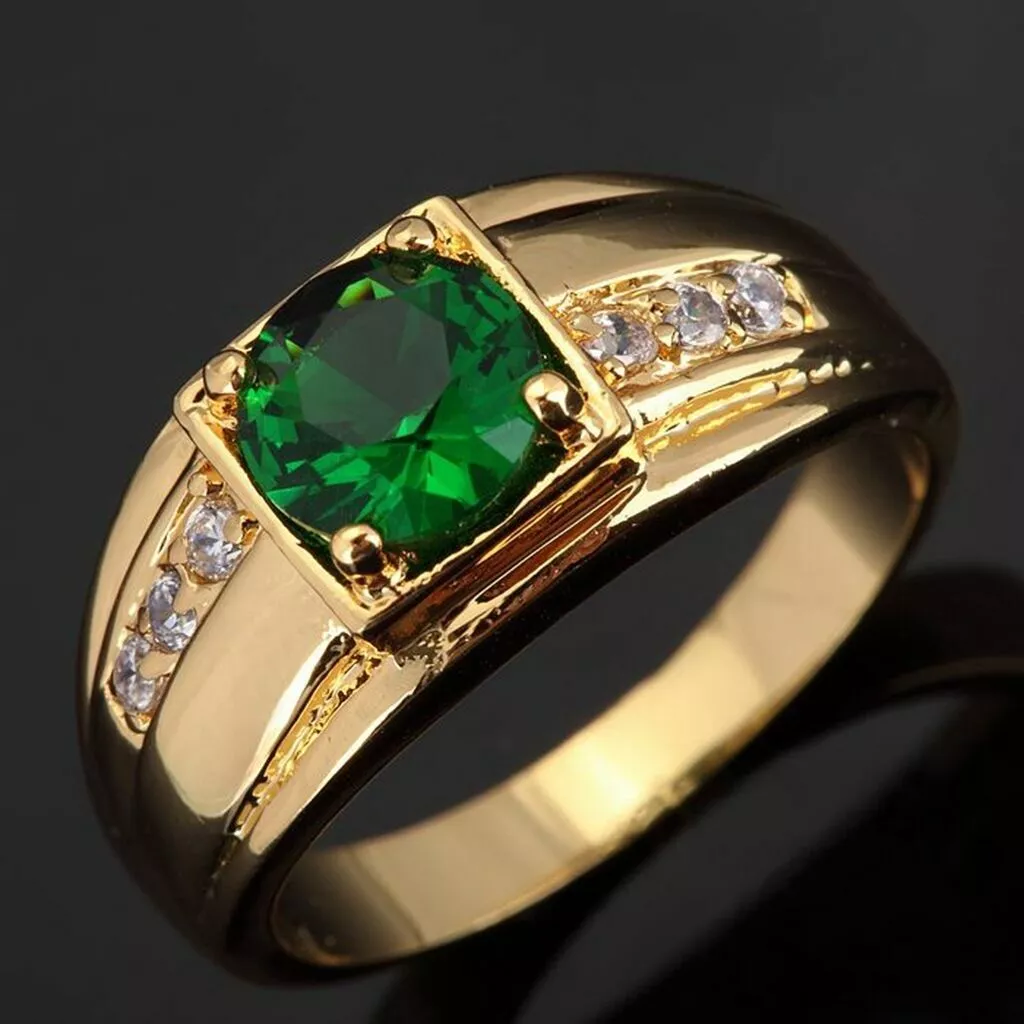 Mens gold cheap filled rings