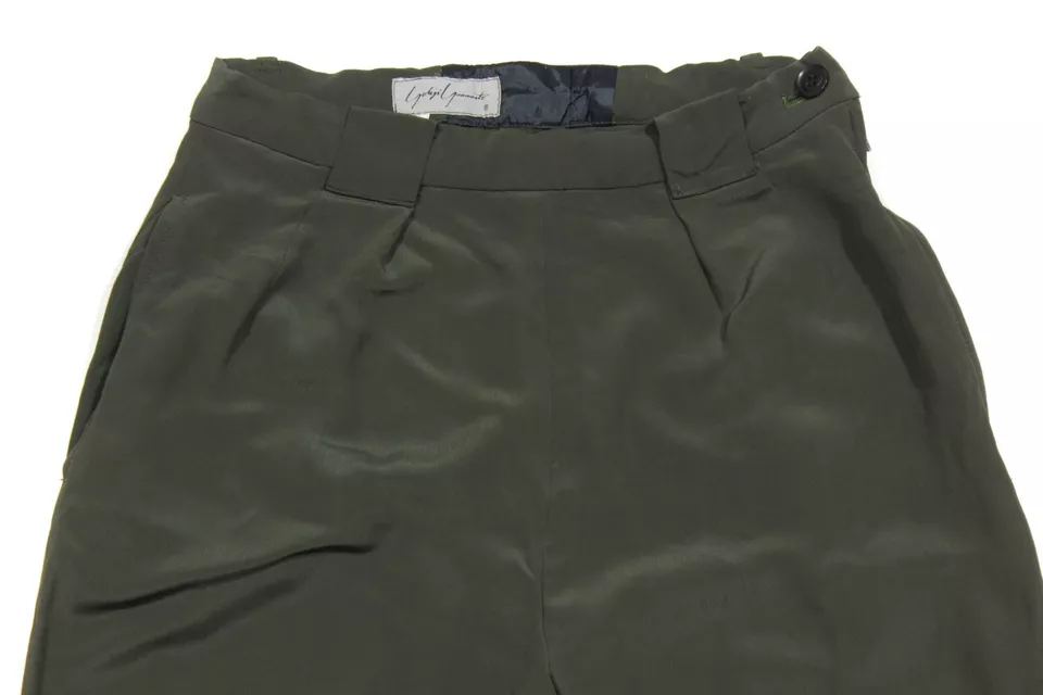 Pantalones Cortos Yohji Yamamoto 90S Archive Nylon Seda Gran Tamaño De Colección Foto 3 de 4