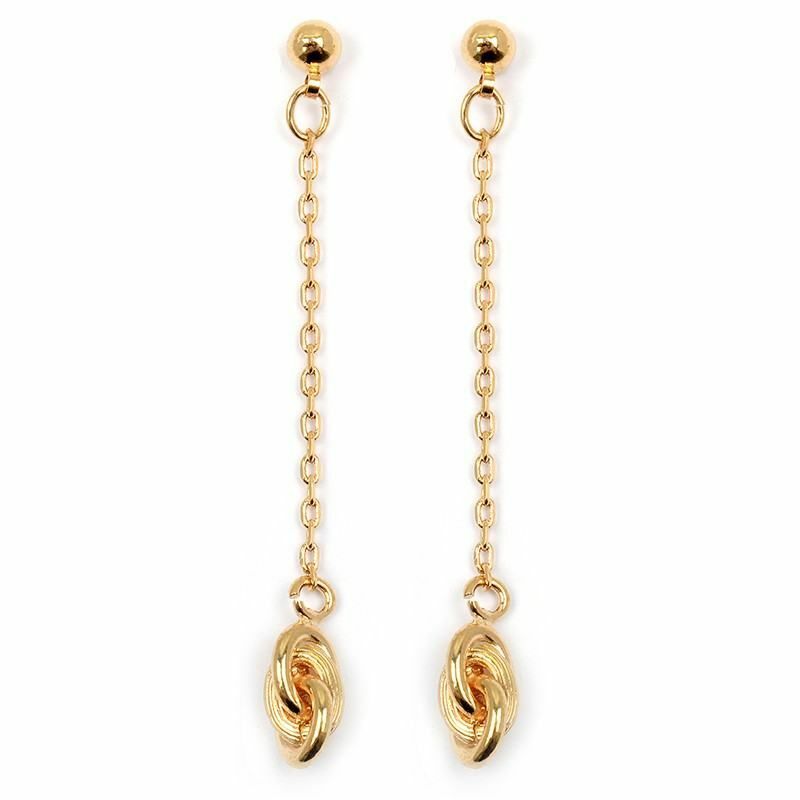 Boucles d'oreilles clous nœud antillais plaqué or, le cadeau idéal pour femme