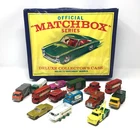 Vintage 1960's Matchbox Lesney Lot of 14 Cars and Collector's Case