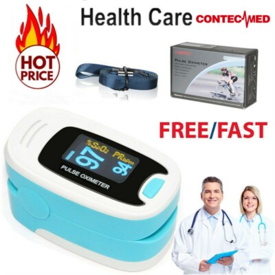 Contec CMS50NA Fingertip Pulse Oximeter SPO2 Pulse Rate Blood Oxgen Meter OLED
