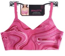 No Boundaries Junior's Wire-Free Bonded Voop Bralette, New With Tags
