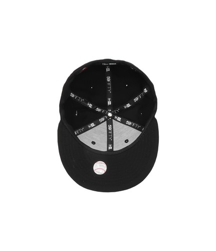 New Era 59Fifty Men Women Cap MLB Miami Marlins Basic Black White Fitted Hat - Picture 5 of 5