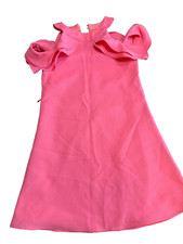 girl's coral dress ruffle sleeves by lavender size 7 party
