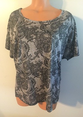    Women's Size Small Twenty One Blouse Rayon SS Shirt Nice!