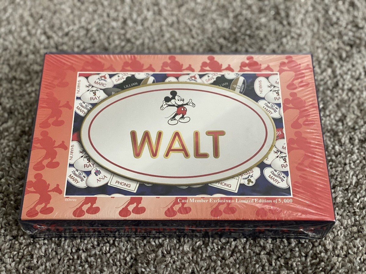 DLR Disneyland Resort Cast Member Exclusive Walt Name Tag Puzzle