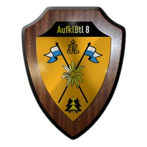 Wappenschild Schule Für Feldjäger Und Stabsdienst – Metallschild In Kirschbaumoptik, 16x20cm
