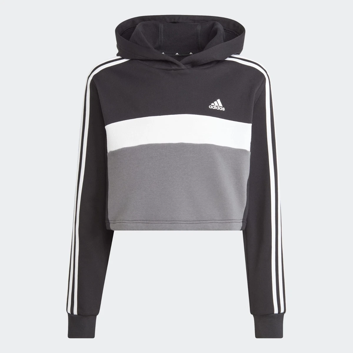 TUTA ADIDAS RAGAZZA G Team IJ8736 JG 3S TIB FL TS Tracksuit Black White