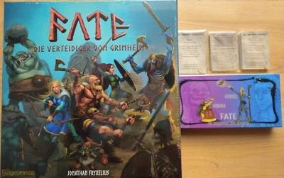 FRYXGAMES, ELZNIR GAMES Fate: Die Verteidiger von Grimheim inkl. 4 Erweiterungen!, deutsch, Brettspiel
