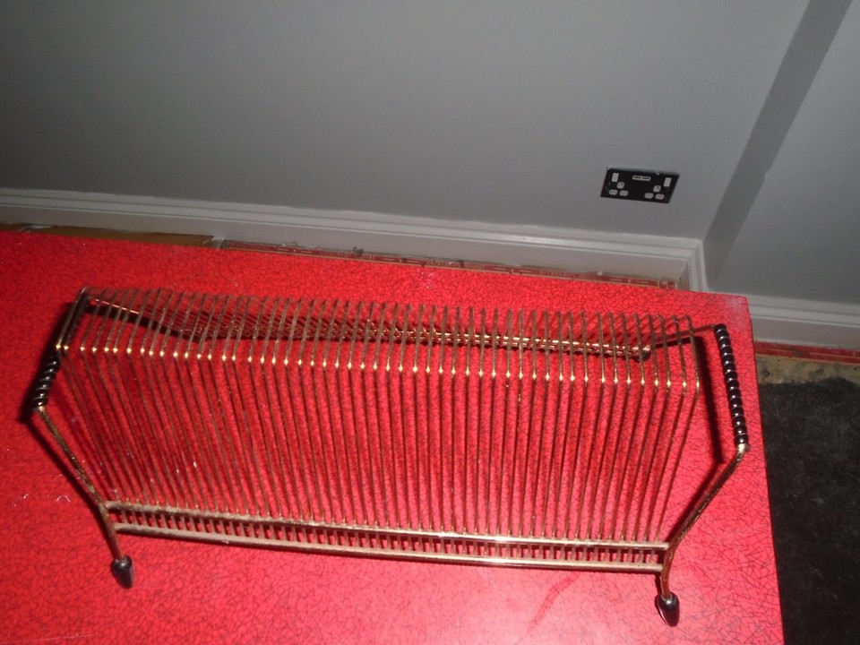 Vintage Wire 14" Vinyl rose gold Record Metal Storage Rack eBay