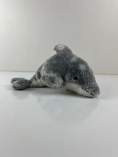 Aurora World Plush Spotted Gray Bottle Nosed Dolphin Stuffed Animal Lovey Baby