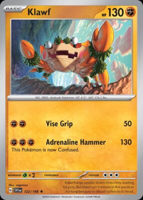 Pokemon Klawf (122/258) Scarlet & Violet LP HOLO | eBay