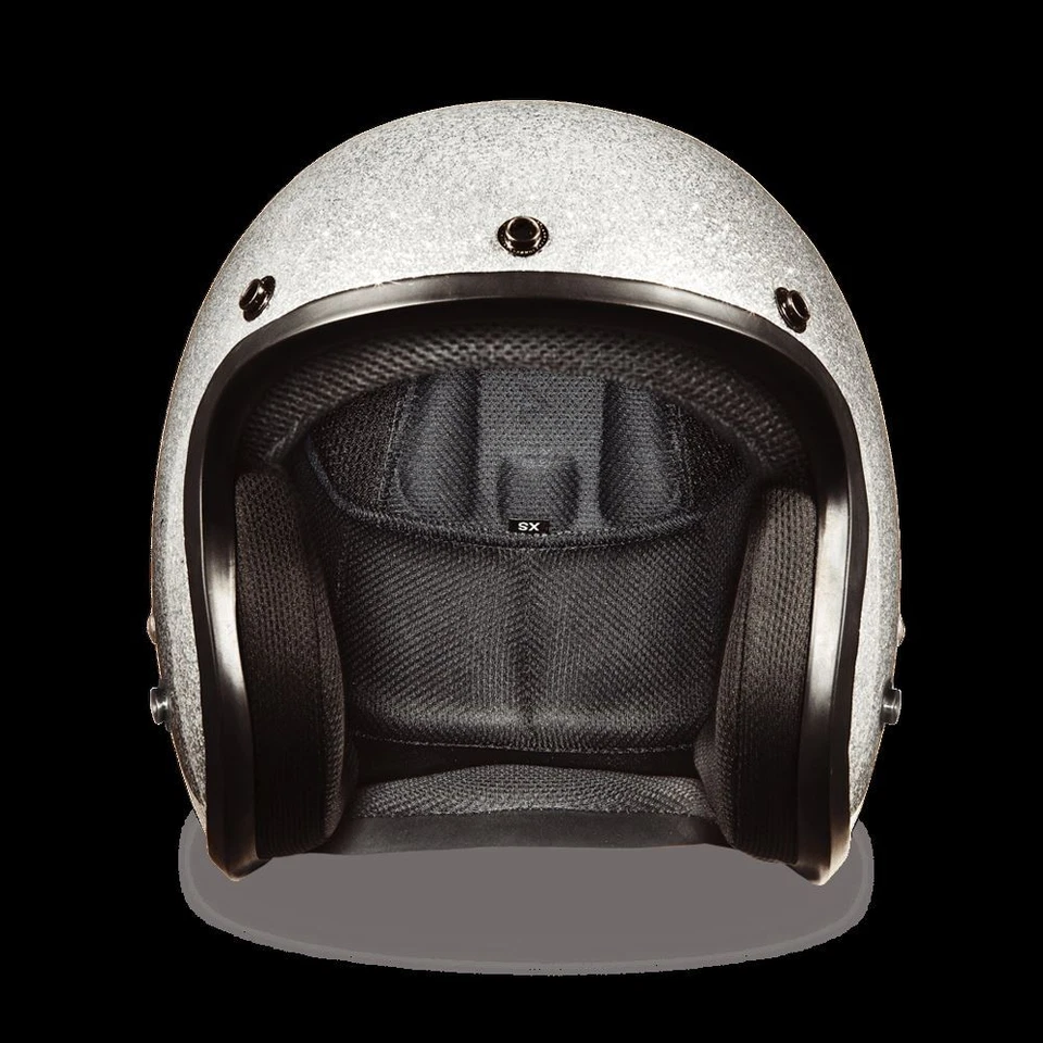 Daytona Helmets CRUISER-SILVER METAL FLAKE DOT Motorcycle Helmet DC7-S - Image 2 of 4