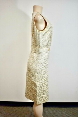 ELLEN TRACY Gold Cocktail Dress Size 2 On Sale pn | eBay