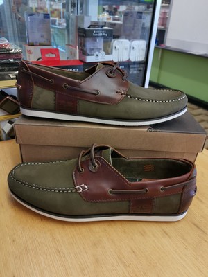 barbour capstan boat shoes mahogany