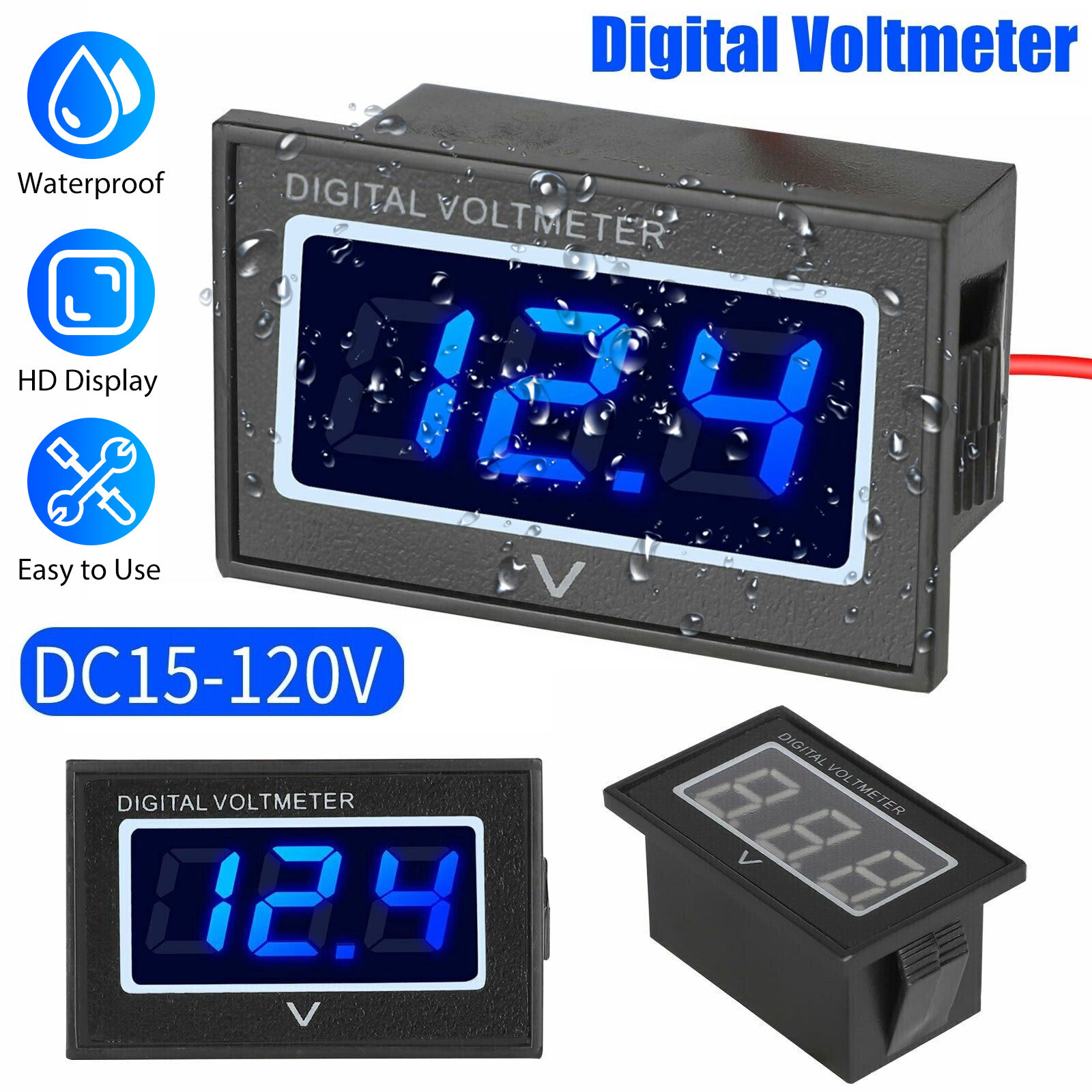 48V Golf Cart Digital Volt Meter Battery Grelly USA