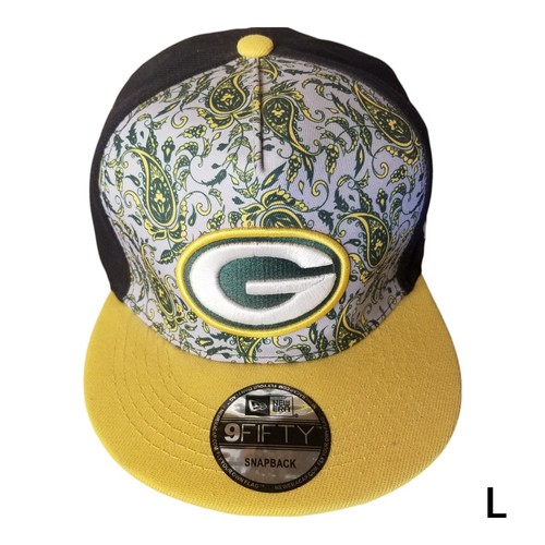 NEU Green Bay Packers NFL New Era passt 9FIFTY Snapback Mütze Paisley-Design - Bild 5 von 9