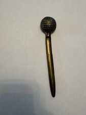 Brass Golf Ball Paperweight Envelope Opener