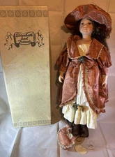 Elizabeth & Friends Artic Les Porcelain Collectable Doll 66 cm with Box & Stand
