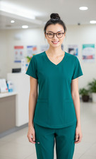 Grey  s Anatomy By Barco Scrub Top Women  s Small Hunter Green Medical