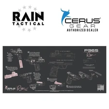 Sig Sauer P365 XL ROSE Instructional Gun Cleaning Mat Jumbo 12" X 27" Cerus Gear