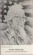 Our Uncle Sam Painted by Arthur Weindorf Chrome Postcard