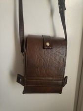 Vintage Marsand Made In USA Brown Faux Leather Camera Bag w/ Straps Collectible