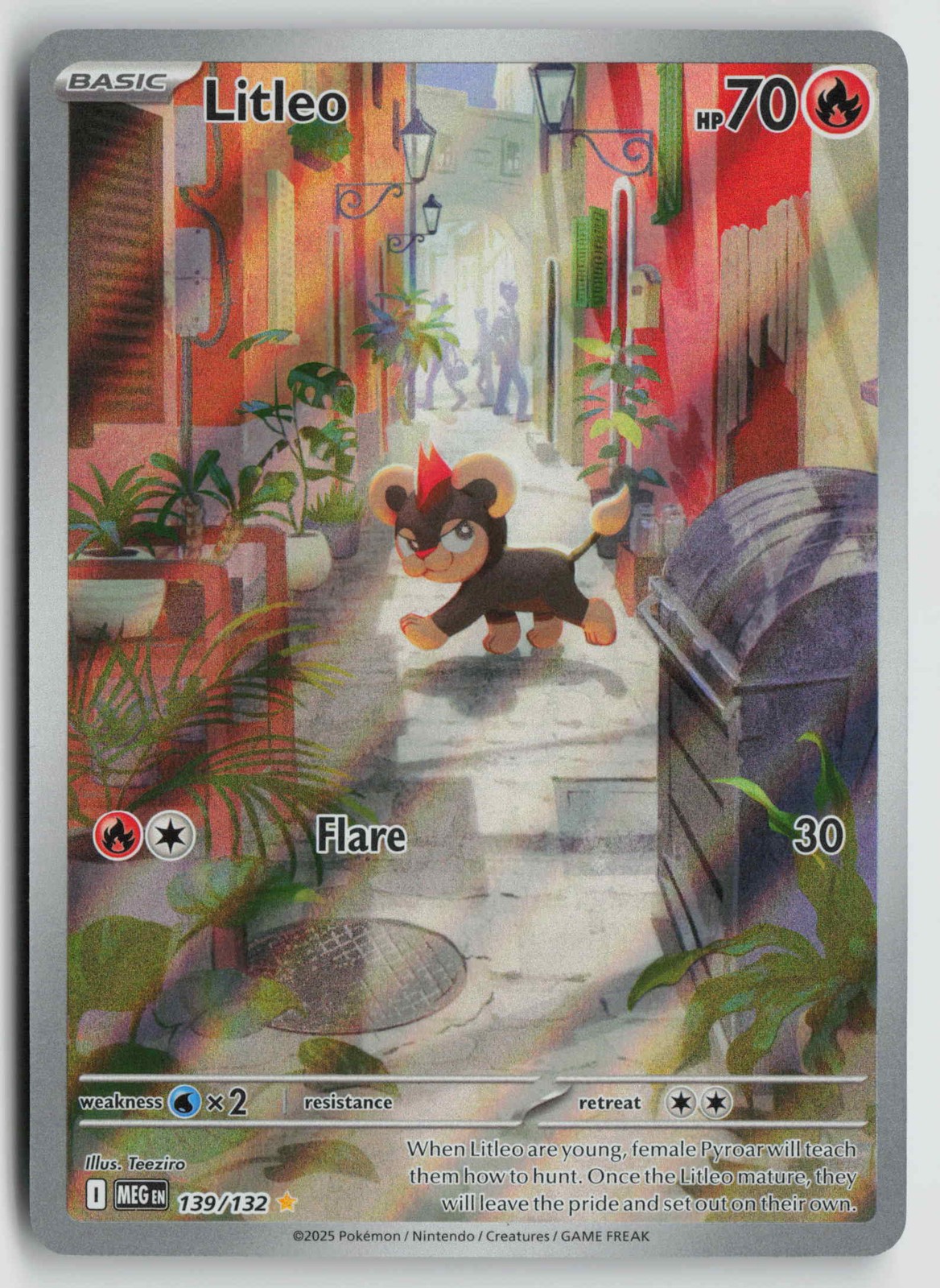 Litleo - Illustration Rare ME01: Mega Evolution 139/132 NM