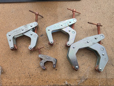 Lot of 4 Kant Twist Clamps 2.5", 2", 1" Machinist Welding