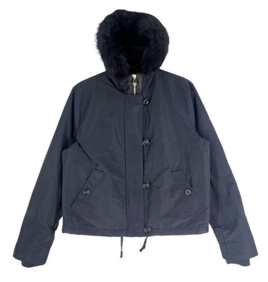 Massimo Dutti Women Hooded Jacket Coat Size M