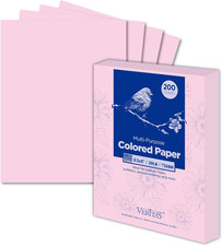 Veritas Colored Copy Paper, Pink Colored Printer Paper 8.5” X 11”, 20 Lb / 75 GS