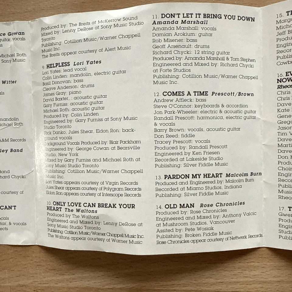 2er CD, Borrowed Tunes, Tribute to Neil Young, mit Waltons Cowboy Junkies - Bild 4 von 4