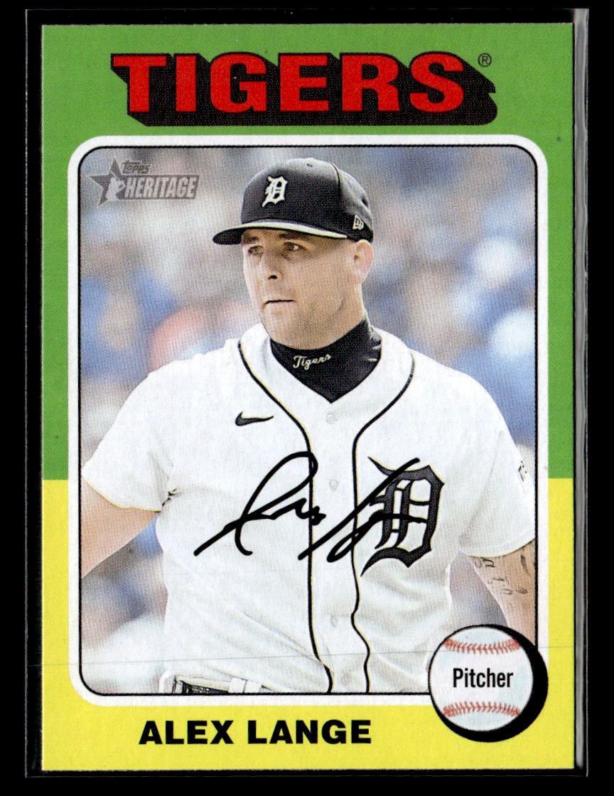 2024 Topps Heritage #213 Alex Lange Card Detroit Tigers