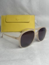 Sojos Sun Sand UV400 Aviator Sunglasses Cream Smoke SJ2174 C9 SY 55-18-140mm