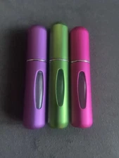 3 5ml Perfume Atomiser Aftershave Travel Refillable Bottle Handbag Spray