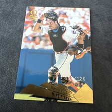 2000 PACIFIC OMEGA PLATINUM Bronze PARALLEL #91 MIKE PIAZZA JERSEY NUMBER 09/120